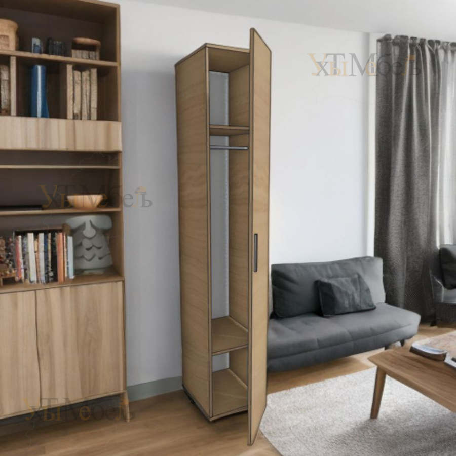 Шкаф одностворчатый пенал ПМ1