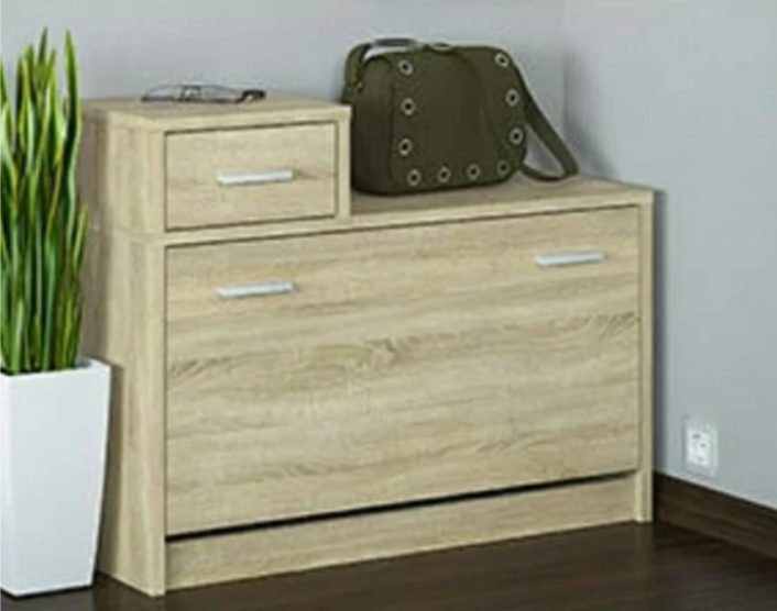 Тумба для обуви М2 в собранном виде с шуфлядкой